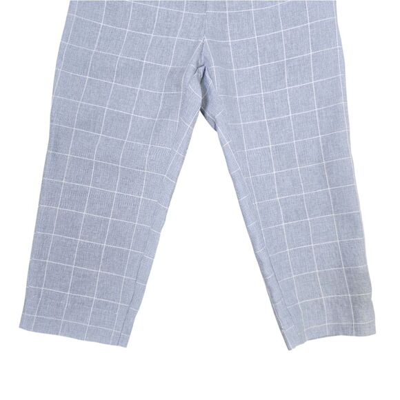 SHEIN Boys 4Y Light Blue Slant Pocket Grid Print Dress Pants - Picture 3 of 11